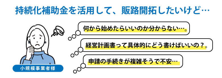 持続化補助金のお悩み