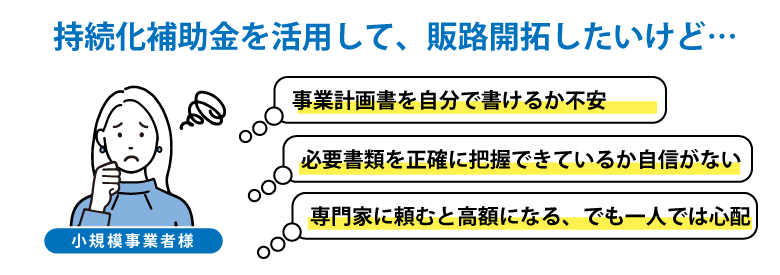 持続化補助金のお悩み